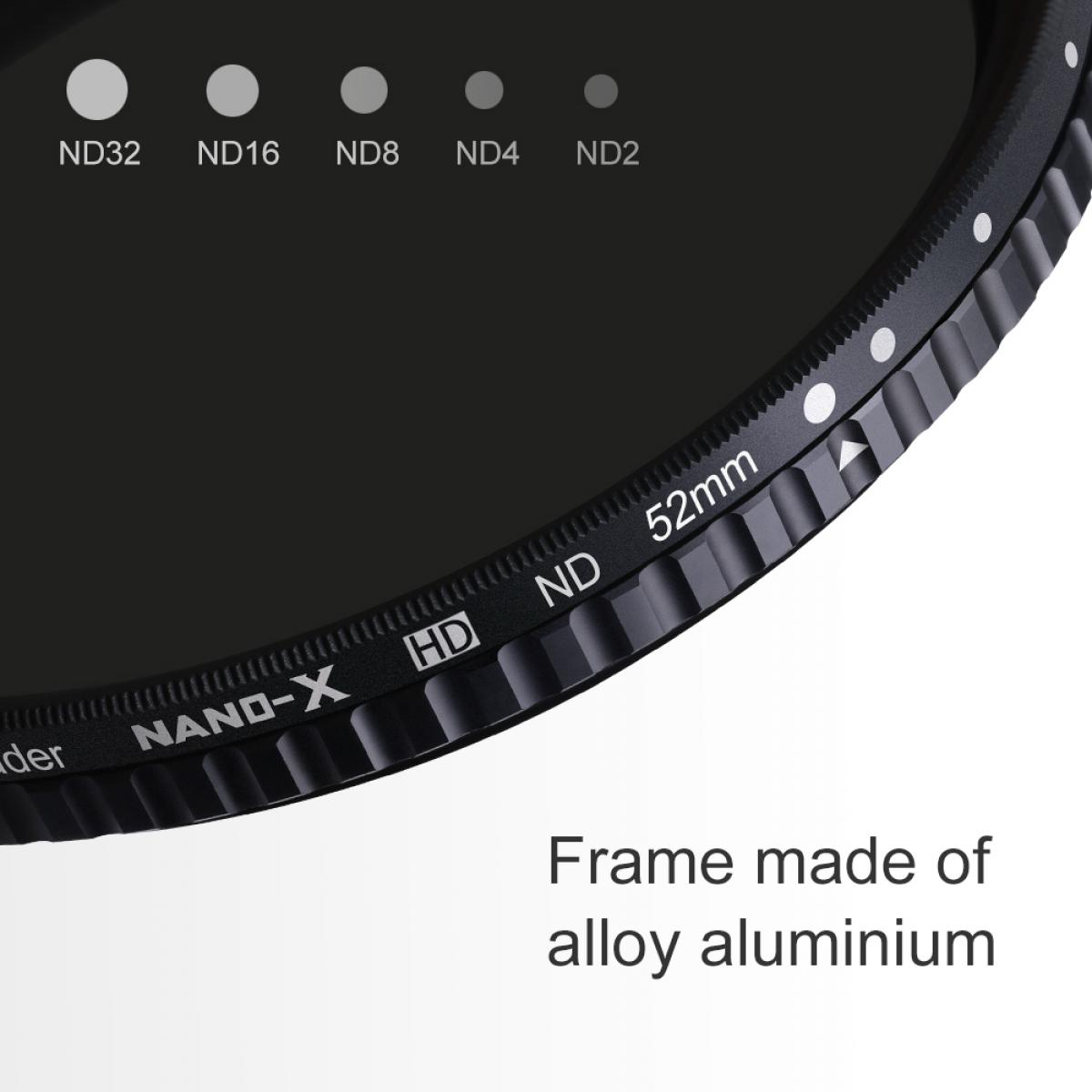 K&F CONCEPT 40.5mm ND2-400 Variable Neutral Density ND Filter